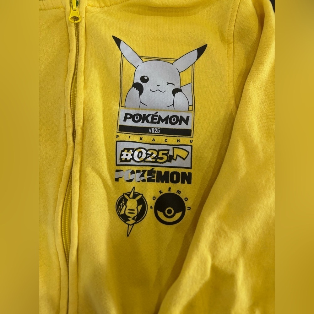 Pokémon Zippered Hooded Sweatshirt Kids Size Small - Picture 3 of 12